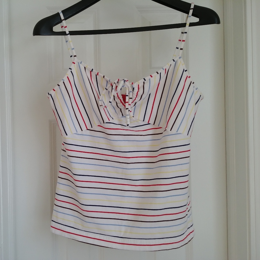 Cute Rainbow Striped Roxy Camisole Tank Top